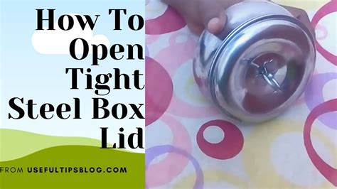 how to open a big steel box|How to open steel box and container with lid .